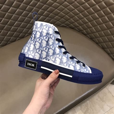 blue high top dior